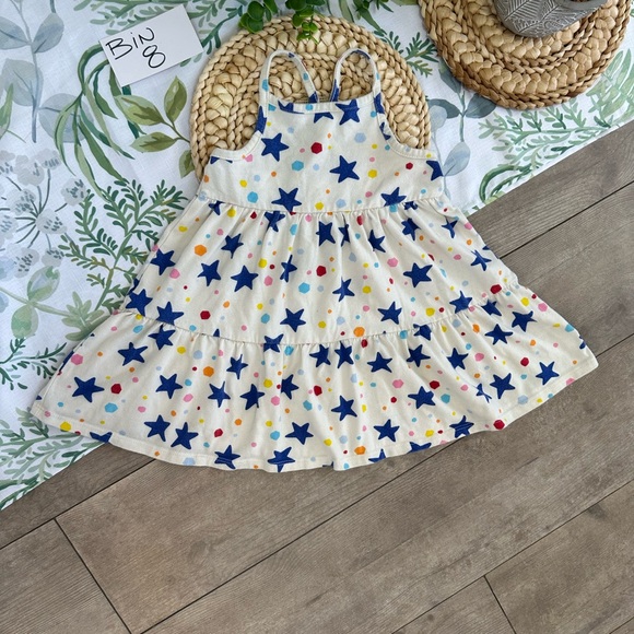 *Play Condition* Cat & Jack Toddler Girl Colorful Star Circle Print Dress 2T - Picture 4 of 13
